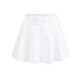 thumbnail image 3 of BAnala Girl Skirts Girls Skirts Athletic Uniform Skirts Toddlers Pleated Skorts with Pockets White,3-4 Years, 3 of 5