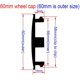thumbnail image 5 of 4pcs 56mm 60mm 65mm 68mm O.z Oz Racing Car Logo Wheel Center Cap Rim Badge Cover Decal Auto Refit Emblem Sticker Accessories, 5 of 5