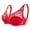 Red, variant on Bigersell Push Up Strapless Bra Womens Solid Lace Lingerie Bras Underwear Bralette Bras Comfortable Bra Women Size Halter Sports Bra, Style 9075, Red 42C