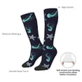 thumbnail image 5 of Knee High Socks for Men and Women, Green Jellyfish Starfish Althletic Compression Socks, Support Long Tube Socks for Outdoor Sport, Calf Socks, High Stockings for Women Men, 5 of 7