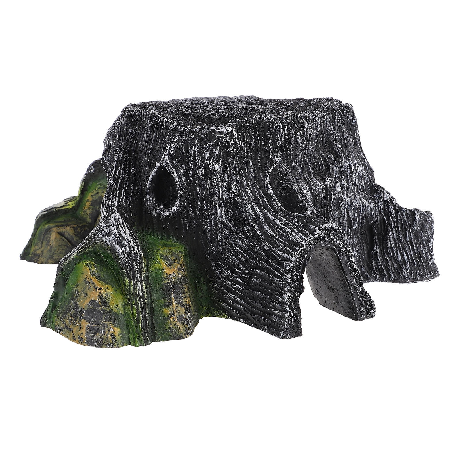 BESTYASH Decorative Turtle Ramp Resin Material Dark Green Wear Resistant Basking Platform for Tank