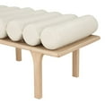 thumbnail image 4 of Meridian Furniture Landon Cream Vegan Leather Bench, 4 of 9