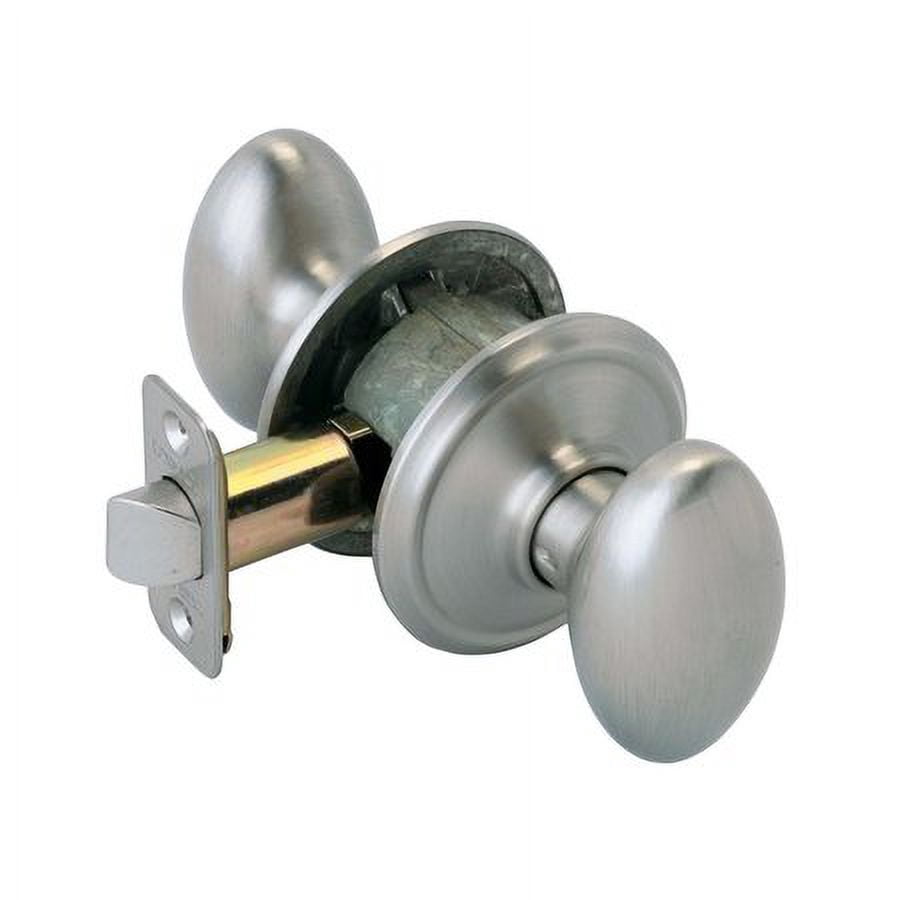 Schlage F10VSIE716 Siena F10 Decorative Egg Door Knob Lockset, Aged, Bronze