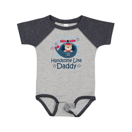 

Inktastic Handsome Like Daddy Outfit for Boy Gift Baby Boy Bodysuit