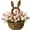 C, variant on Bunny Basket Hanging Wall Pocket Spring Decor, 2026 New Hand Woven Wicker Easter Bunny Basket Wall Pocket, Hand-Woven Easter Spring Wreaths, DIY Handmade Wreath for Front Door