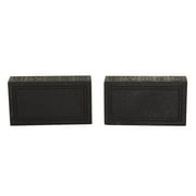 Qpower QBTRUCK110 10 in. Pair Single Sealed Universal Truck Speaker Box, Grey