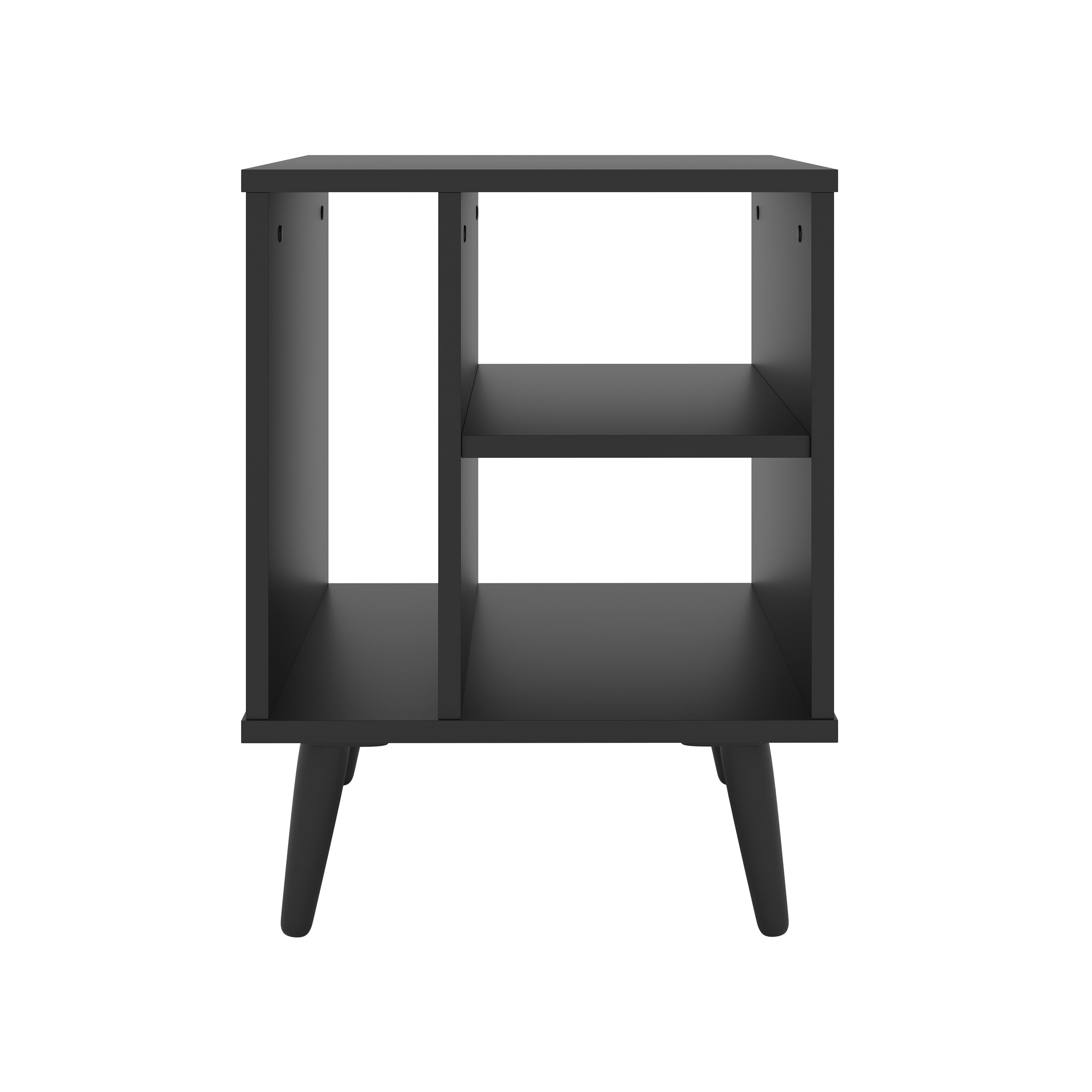 Boyd Sleep Warwick Mid-Century Modern Nightstand, Black