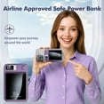 thumbnail image 6 of Power Bank,10000mAh Wireless Portable Charger with LED Power Display,22.5W Magnetic Power Bank Compatible with iPhone 8 and Above Series,Purple, 6 of 16