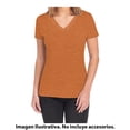 thumbnail image 2 of Playera Fruit of the Loom para Mujer, Manga Corta Cuello V, Anaranjado, Talla M, 2 of 4