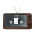 thumbnail image 2 of Cqxid Desktop Ornament Under $15 Retro TV 3D Screen Magnifier TV Desktop TV Mobile Screen Magnifier Retro Creative Mobile Phone Stand Home Projector, 2 of 9