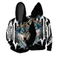 thumbnail image 2 of Sudadera con capucha y cremallera con estampado de lobo elegante Sudadera moderna y versátil para hombre Ropa informal y cómoda para hombre Sudadera para hombre, 2 of 4
