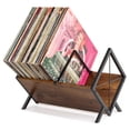 thumbnail image 1 of PUERSI Vinyl Record Storage Rack, 80 LP Record Storage Holder, 1 Tier Vinyl Display Shelf with Adjustable Divider, Vinyl Record A, 1 of 6