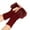 01### Wine, variant on Faux Fur Arm Warmers Fingerless Thumb Hole Wrist Gloves Knitted Mitten Winter Gift Warm Gloves for Women(Coffee)