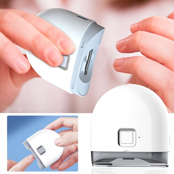 Nail Clippers,Electric Nail Clipper,Toenail Grinder for Thick Toenails Human Electric Nail Clipper Automatic Nail Trimmer 2 In 1 Nail & Remover For Hands & Feet Ideal For Elderly & Kids(Gray)