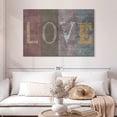 thumbnail image 2 of Elephant Stock Love Wall Sign Wall Art - Horizontal Canvas Wall Art - Living Room Wall Decor - Wall Signs Canvas - Gray And Beige Decor - 48" x 32", 2 of 8