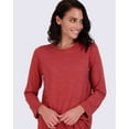 thumbnail image 4 of Real Essentials 2 Pack: Women's Pajama Set - Choose from Short Sleeve with Pocket or Long Sleeve without Pocket, 4 of 5