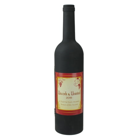 13.5" Bottle of Wine Uncork and Unwind Wine Tool Set