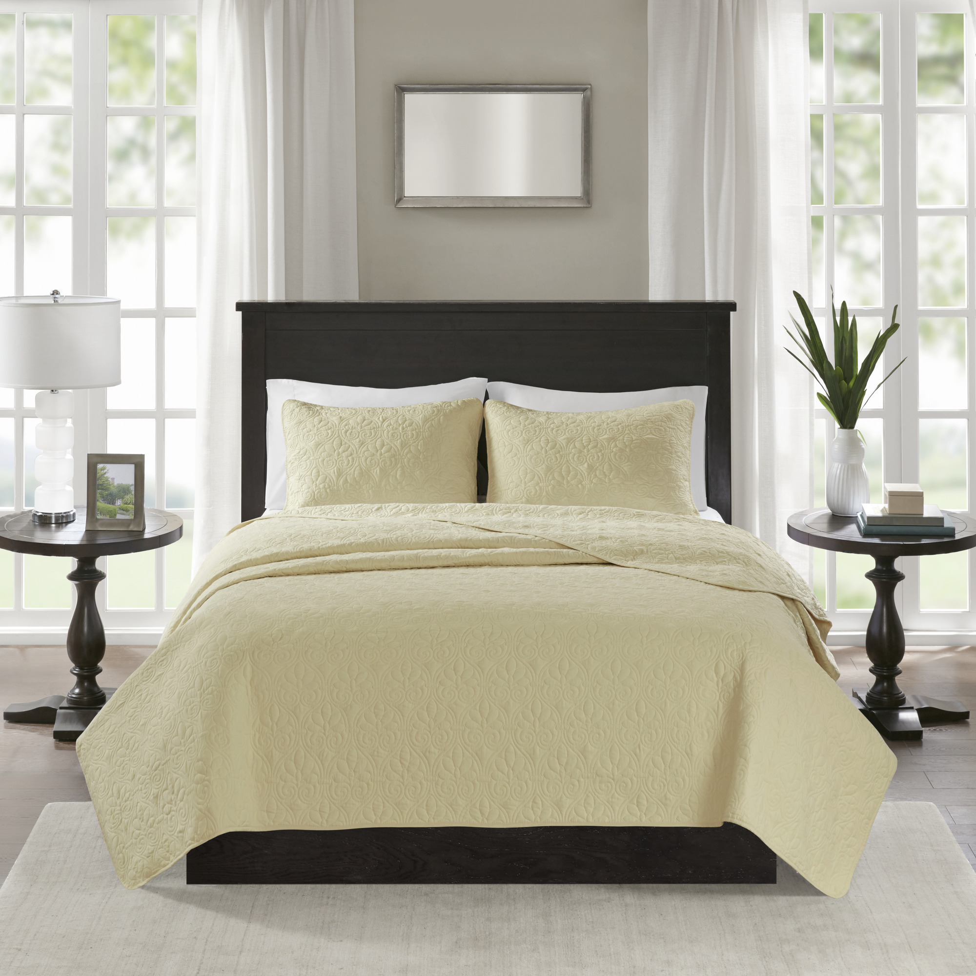 Home Essence Vancouver Super Soft Reversible Coverlet Set, Twin/Twin XL, Yellow - image 4 of 12