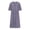 ZMEI3_Purple, variant on Meichang Linen Summer Dresses for Women Vintage 3/4 Sleeve V Neck Button A-Line Sundress Casual Pleated Flowy Midi Dress Solid Loose Fit Beach Vacation Dresses