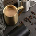 thumbnail image 4 of Miangastore Tasse à Café Réutilisable Dorée Incassable 1Ensemble 3.93x2.75x2.36 Po, 4 of 9