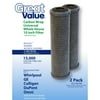 Great Value Carbon Wrap Universal Whole House 10" Filter, 2pk