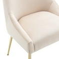 thumbnail image 5 of Costaelm Makala Velvet Accent Chair Mid Century Upholstered (Set of 2), Tan, 5 of 11