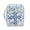 Blue Church Cross Pattern, variant on HELLHERO Reusable Quilted Bible Cover for Women, Zipper Large Capacity Bible Cover Case Polyester Fabric Church Pouch Mushroom Floral Print