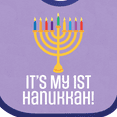 thumbnail image 4 of Inktastic 1st Hanukkah Menorah Childs Boys or Girls Baby Bib, 4 of 4
