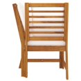 thumbnail image 5 of vidaXL 3 Piece Garden Lounge Set with Cream Cushion Solid Acacia Wood, 5 of 5