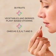 Juice Plus+ Fruit & Vegetable Blend Capsules – Whole Food Supplement with 20 Fruits & Vegetables – Vegan, Gluten-Free – 2 Bottles (120 Servings Total)