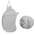 thumbnail image 4 of OUSITAID Mesh Laundry Bag Hanging Dirty Clothes Net Pouch Portable Storage Basket with Handle for Home Dorm  Gray, 4 of 10