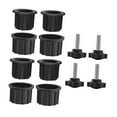 thumbnail image 2 of Patio de 12 piezas Patio Umbrella Stands Bases Accesorios de enchufe de anillo de orificio Instalación fácil Reemplazo de negro sólido para Backyard Sin manga oblicua, 2 of 8