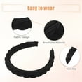 thumbnail image 4 of Fabric Hairbands No Slip Fashion 0.79" Wide Hair Accessories Black Headbands for Women, 4 of 8