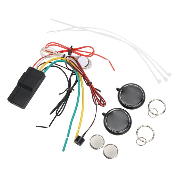 Inmovilizador de coche de 2,4 GHZ, bloqueo de motor inalámbrico, sistema de alarma de coche de entrada sin llave, dispositivo de prevención de secuestro para vehículos de 12 V, bloqueo de motor electr
