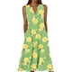 thumbnail image 3 of TaTaai Womens Strap Design V Neck Sleeveless Casual Summer Dress Loose Fit Maxi Length Beach Vacation Sundress Gift, 3 of 5