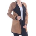 thumbnail image 1 of Anne Klein Womens Drapey Cardigan Sweater, Beige, XX-Small, 1 of 1
