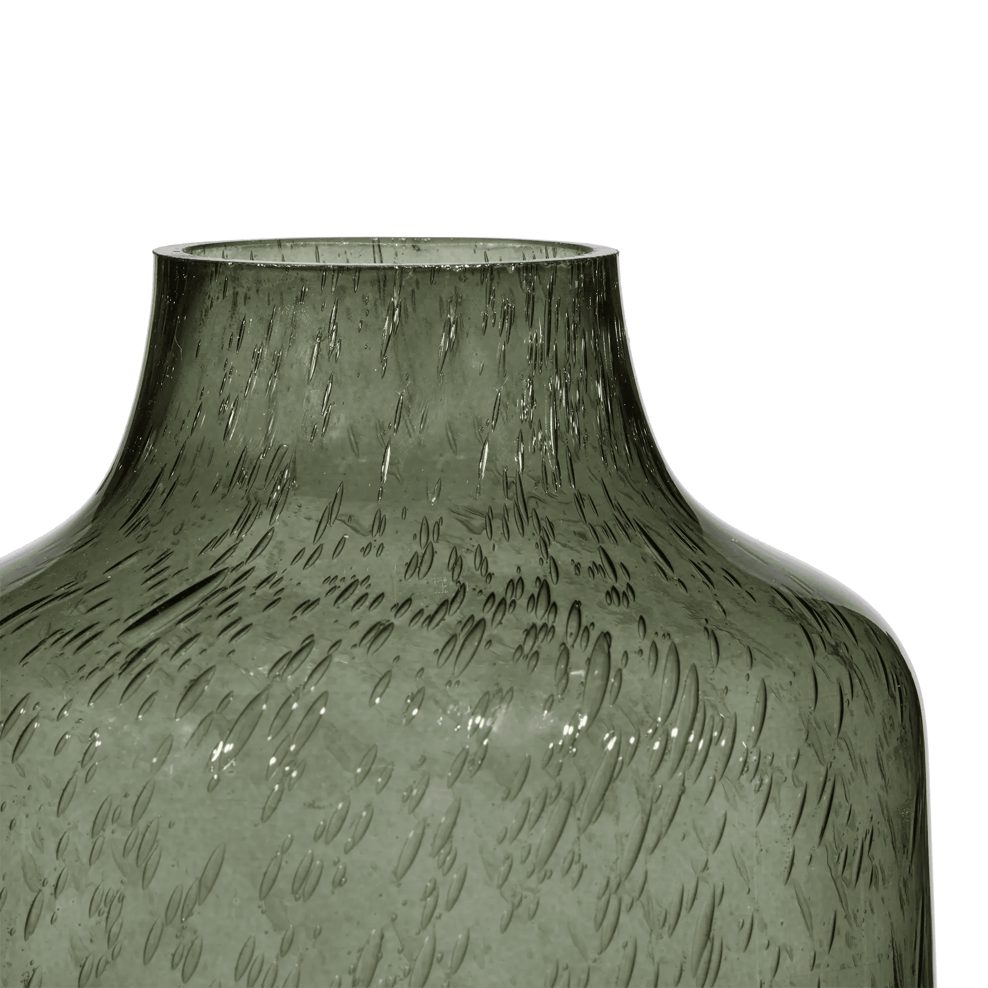 Vase de table Bouclair en verre à bulles