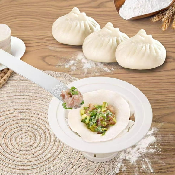 Hicess Baozi Maker Plastic Baozi Dumpling Mold Food-Grade Bun Making Tool Non-Stick Steamed Stuffed Bun Press DIY Pastry Pie Mold for Chinese Baozi