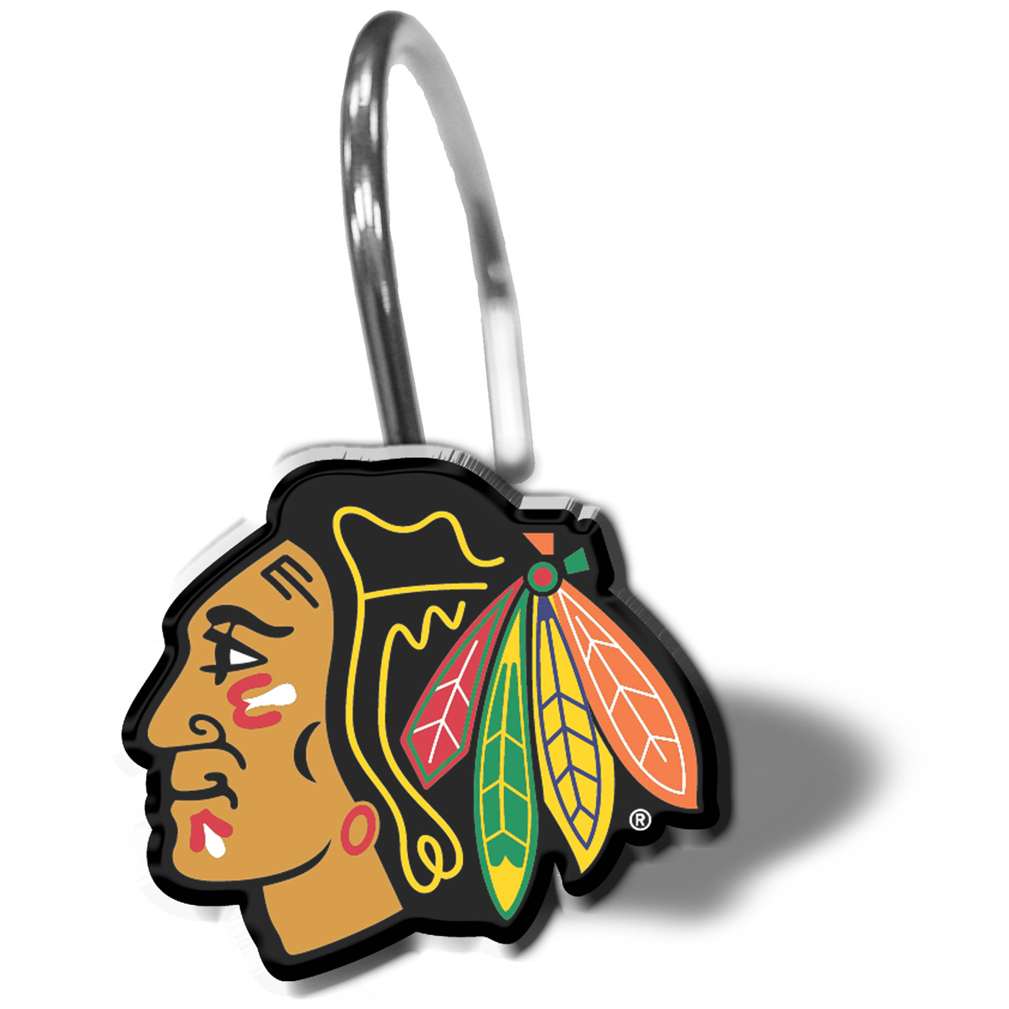 Nhl Chicago Blackhawks Shower Curtain Ring Set 1 Each Walmart Com