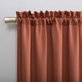 thumbnail image 2 of Energy Saving Blackout Rod Pocket Curtain Panel, 40" x 84", Terracotta, 2 of 6