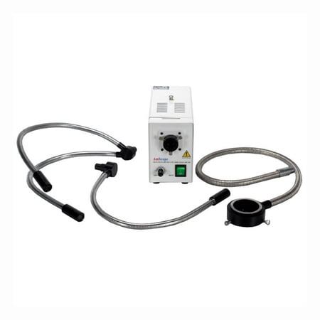 AmScope 150W Fiber Optic Microscope Illuminator w/ Ring Dual and Single Gooseneck Lights New price history on PriceWatchPro