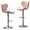 Pink, variant on Roundhill Furniture Ellston Upholstered Adjustable Swivel Barstools in Pink, Set of 2