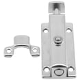 4'inch Chrome Plated Door Sash Security Bolt Button Open Spring Lock