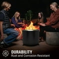 thumbnail image 6 of Coleman Cityscapes 25" Stainless Steel Wood Burning Fire Pit, Black, 6 of 12
