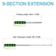thumbnail image 2 of Uxcell Telescopic Handheld Flagpoles 6.5 Feet Sponge Handle Pole 9 Sections Green, 2 of 6
