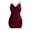 Red, variant on HJYCHN Spring Women's Elegant Draped Neckline Chain Detail Backless Ruffled Camisole Fashion Dress Black S