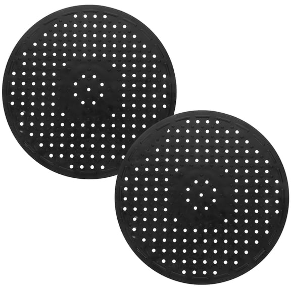 2Pcs Rubber Sink Mat Antislip Design for Kitchen Sink Durable Easy to Clean Black Sink Cover Fits Various Sink Types