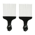 thumbnail image 1 of Ofertas Únicas 2pcs Peine de Metal Peines Africanos para Cabello Afro Peine para Mujeres y Hombres 5.83"x2.83", 1 of 7