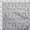 thumbnail image 3 of oneOone Cotton Cambric Light Purple Fabric Christmas Winter Theme Dress Material Fabric Print Fabric By The Yard 56 Inch Wide, 3 of 6