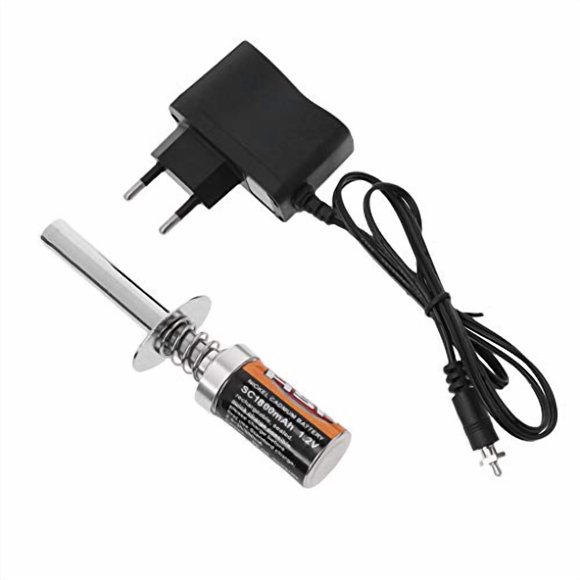 KOFUN Glow Plug Starter Kit, Glow Plug Starter Igniter Charger for Gas Nitro Engine 1/10 1/8 RC Car Ideal Christmas Birthday Igniter,Charger Gift for Kids